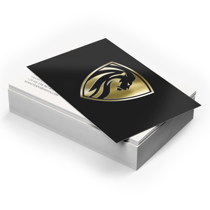 Metallic Foil Business Cards